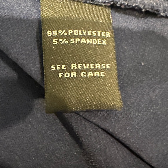 MSK Petite Navy Dress w/front zipper Sz PM - Picture 4 of 5